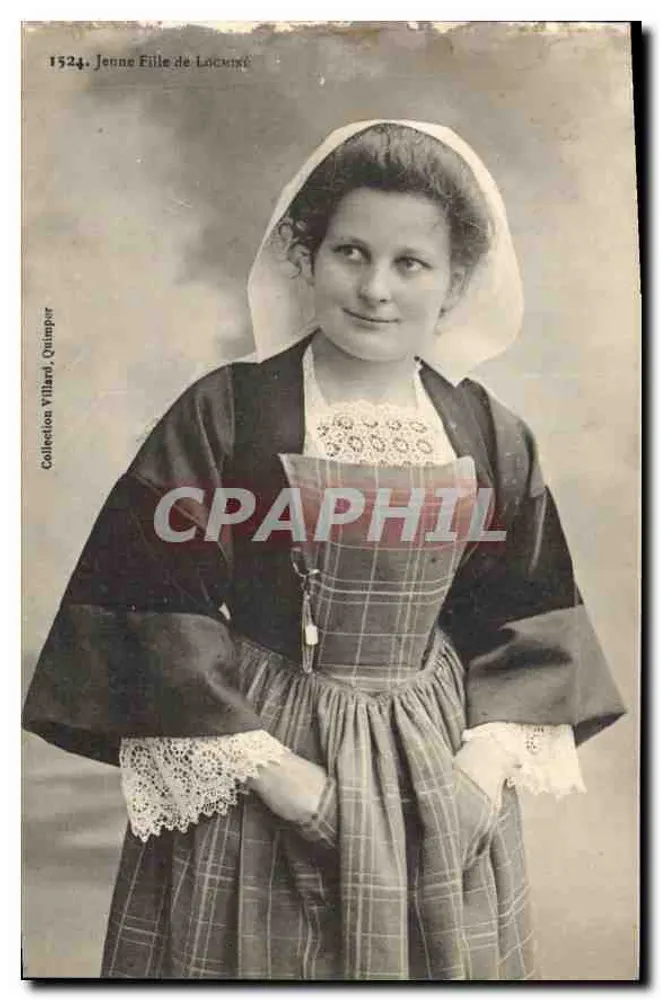 Young Girl from Locminé — Collection Villiard, Quimper — n° 1524 - Front