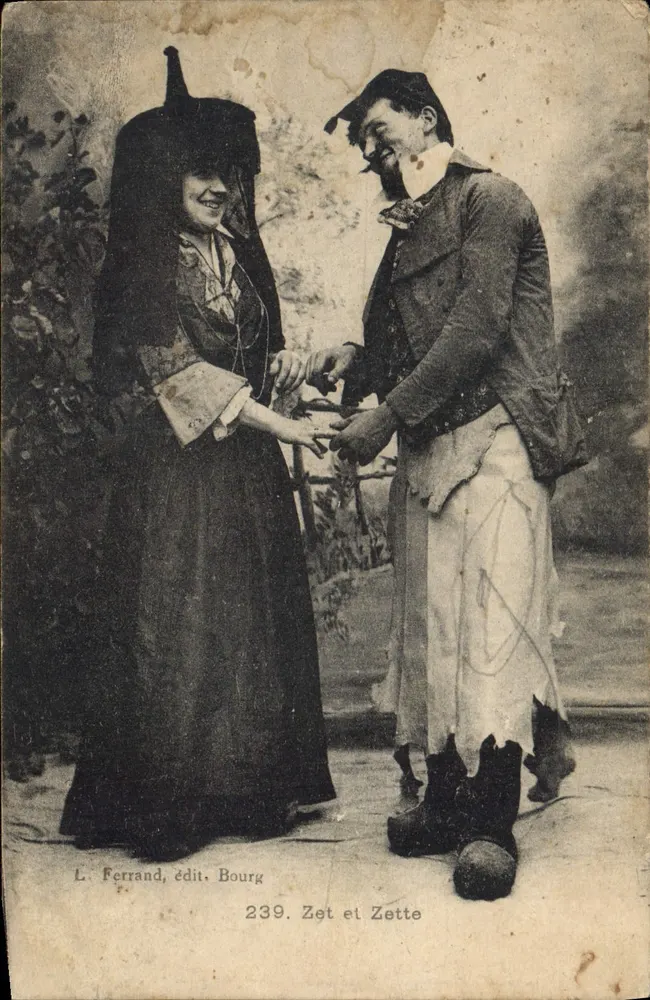Zet e Zette — L. Ferrand, editora, Bourg, n°239 - Frente
