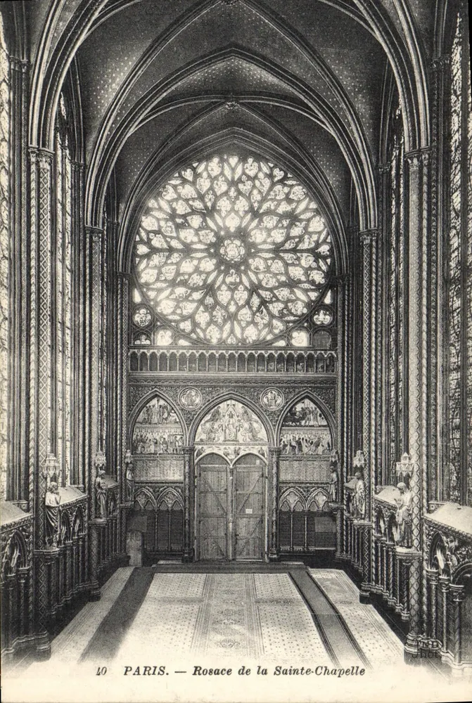 Paris — Rosácea da Santa Capela — Editor não identificado, n° 40 - Frente