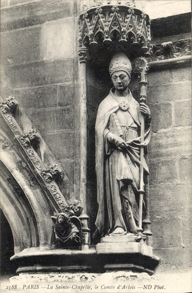 París — La Sainte-Chapelle, el Conde de Artois — ND Pbot. - Anverso