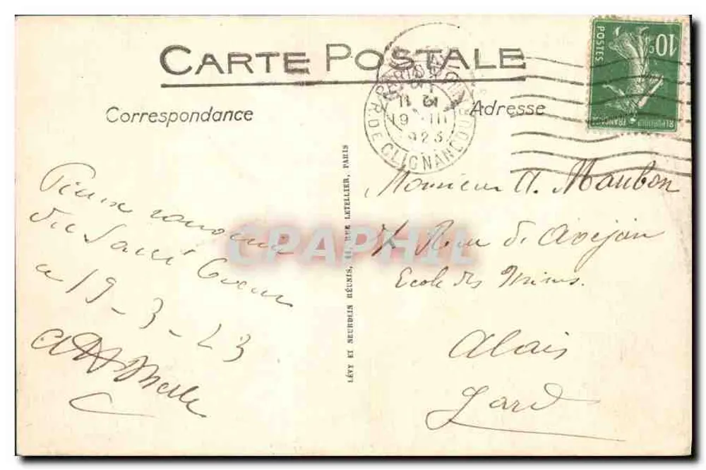 Paris - O Sagrado Coração - LL - Verso