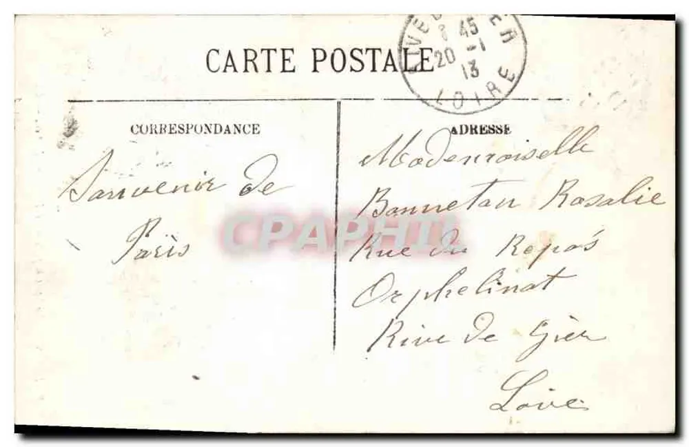 Paris — Sainte-Chapelle und das Palais de Justice — LL. n° 778 - Rückseite