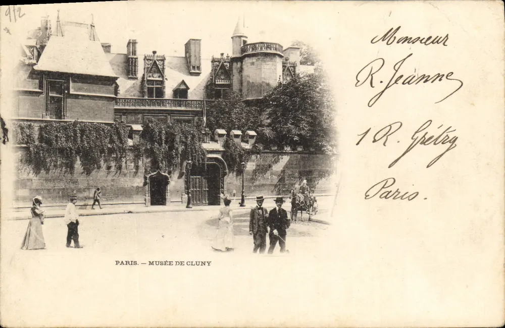 Paris — Musée de Cluny — éditeur non identifié, n° de série 912 - Recto