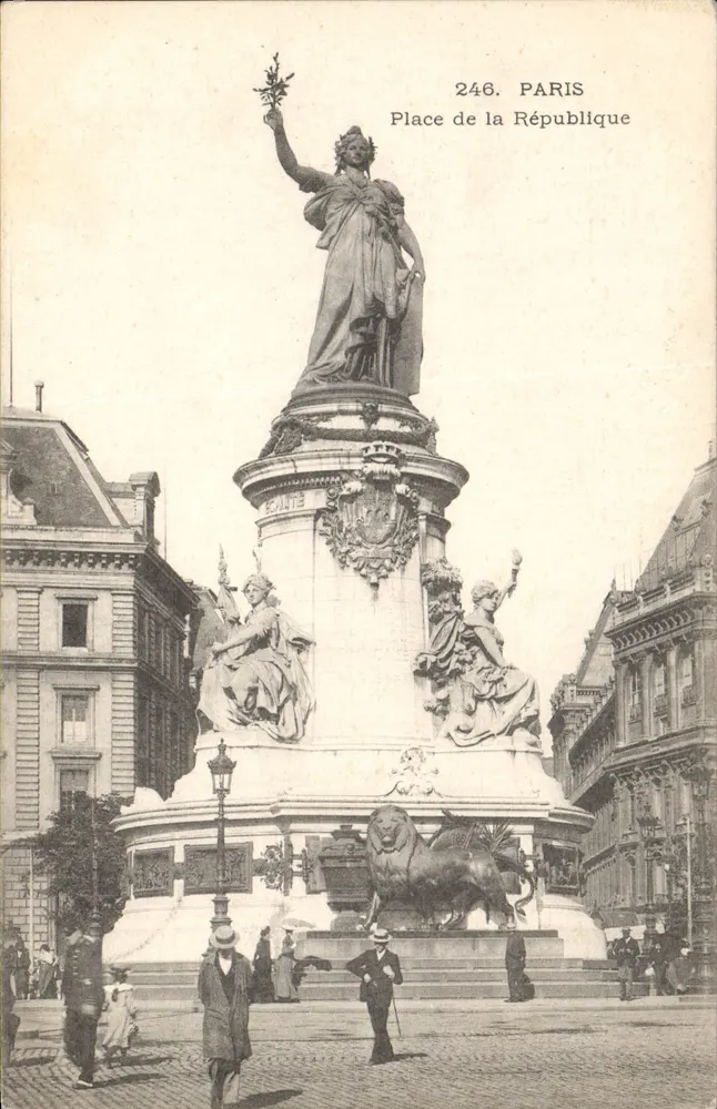 Place de la République — Paris — editor anônimo, n° 246 - Frente