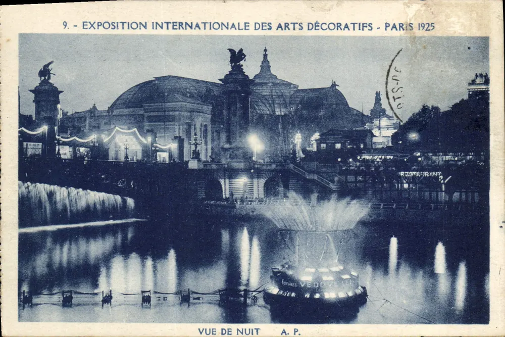 Internationale Ausstellung für Dekorative Künste - Paris 1925 — Nachtsicht — A.P. - Vorderseite