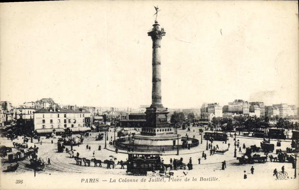 Paris — Die July-Säule, Place de la Bastille — ND Phot. - Vorderseite