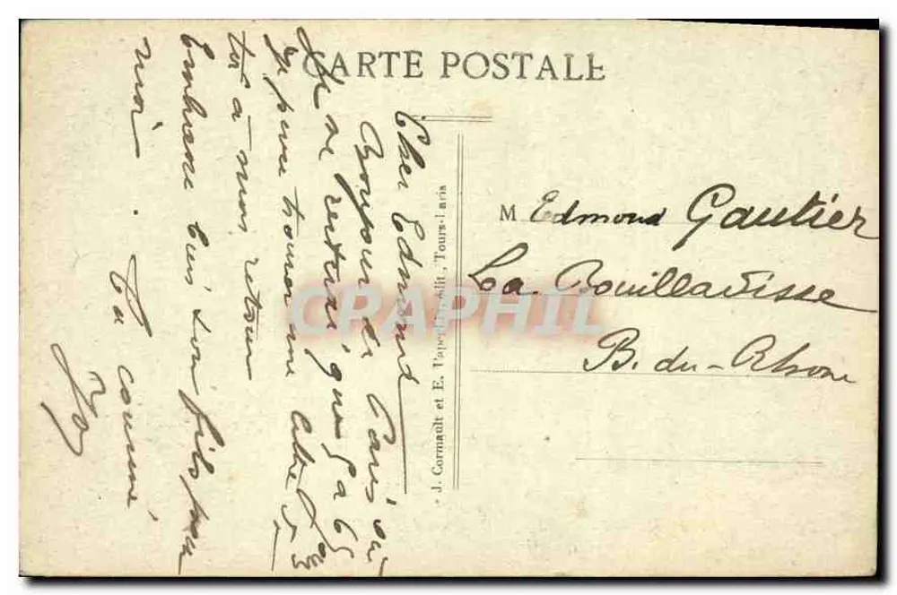 PARIS — La Camera dei Deputati — A. P. — The Chamber of Deputies - Verso