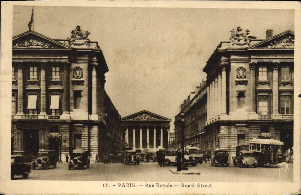 Paris — Rue Royale — Royal Street — 15. — A. Leconte, Ste-Croix-de-la-Bretonnerie, Paris - Frente