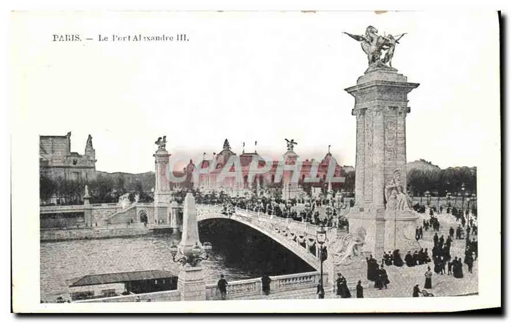 Paris — O Ponte Alexandre III — Editor não identificado - Frente