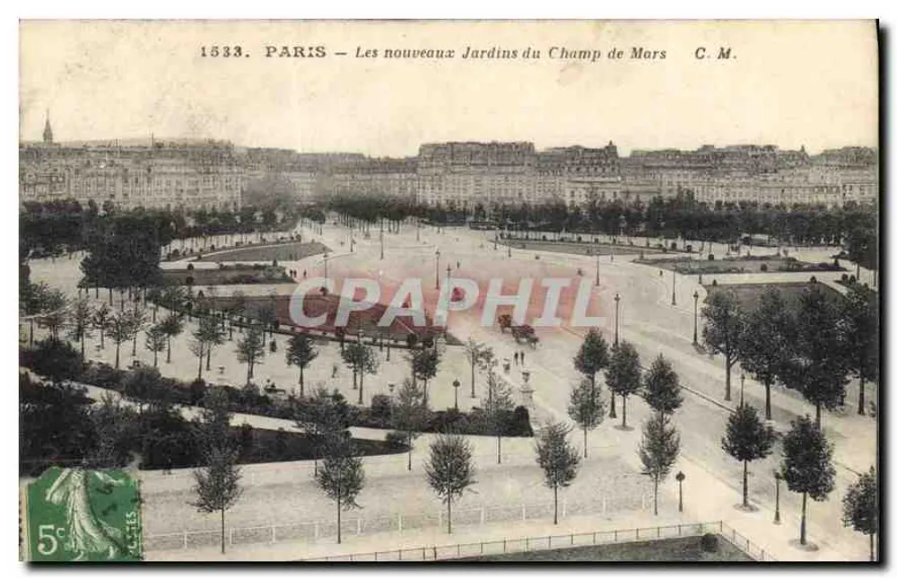 Paris — Die neuen Gärten des Champ de Mars — C.M. — 1533 - Vorderseite