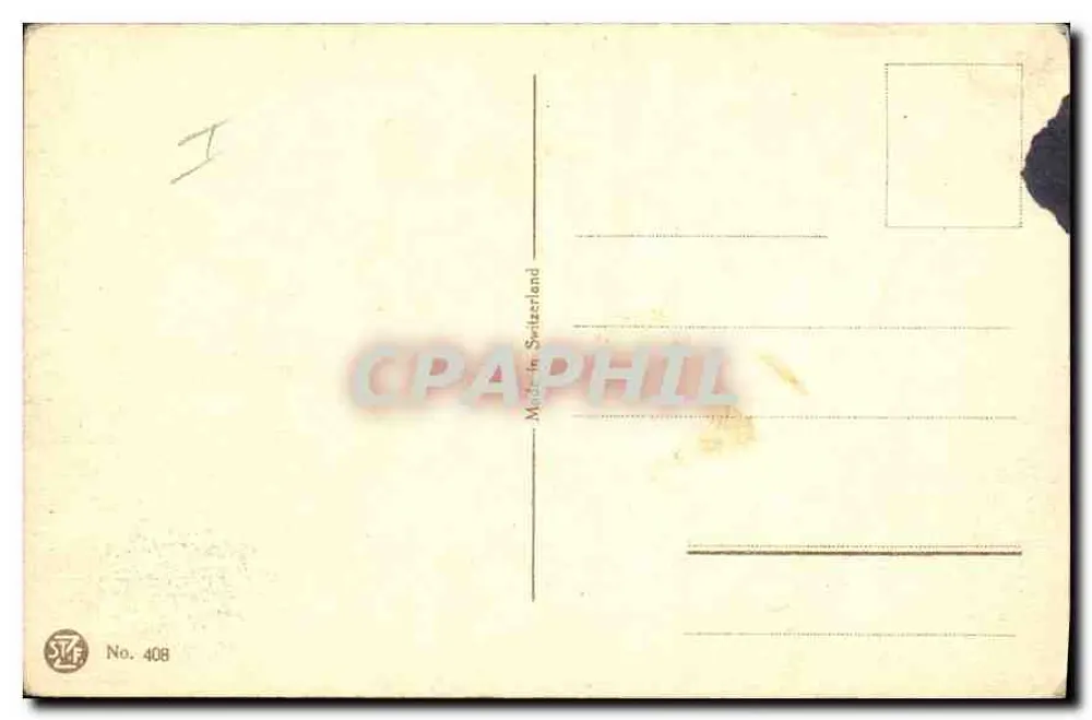 Paisagem lacustre com casa — obra de T. Waller — STF No. 408 - Verso