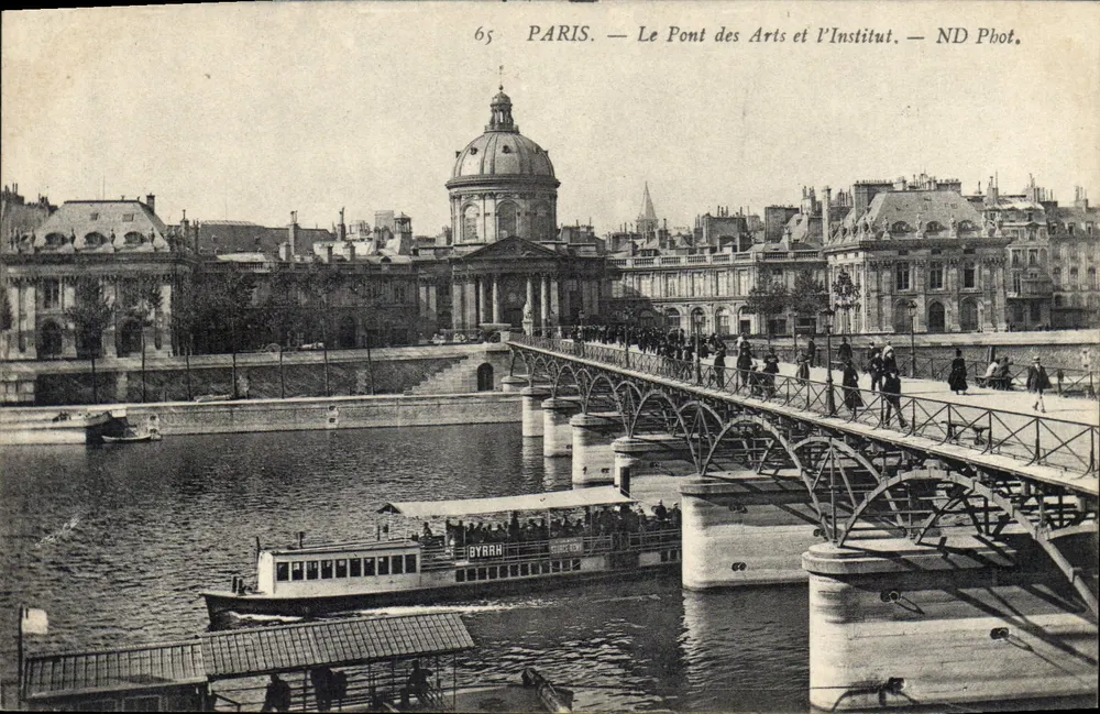 Paris — Le Pont des Arts et l'Institut — ND Phot. - Recto