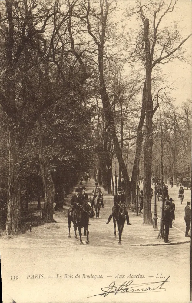 PARIS — Le Bois de Boulogne — Aux Acacias — LL. - Recto
