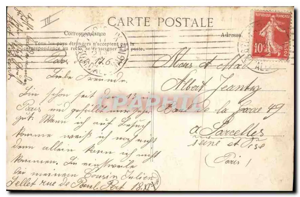 PARIS — Bois de Boulogne — Am Ufer des Sees — Verlag BLD, Nr. 4170 - Rückseite