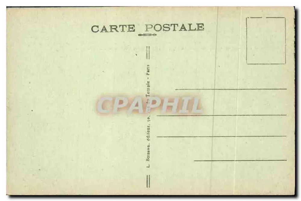 Der Luxembourg-Park und der Senat — Paris — n° 1415 — L. Boisseau, Verlag, Paris - Rückseite