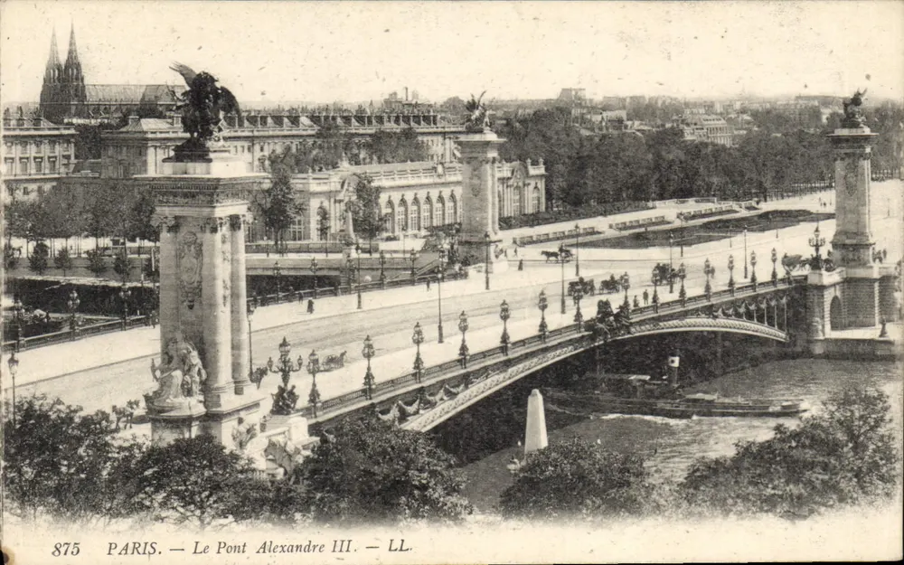 Paris — O Ponte Alexandre III — LL. n° 875 - Frente
