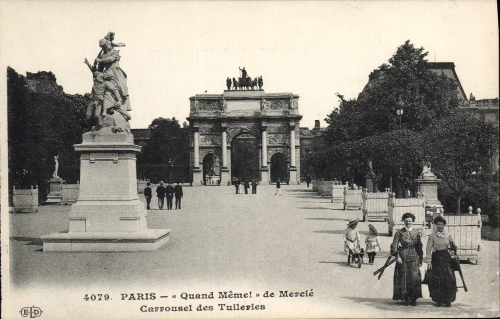 Paris — « Quand Même! » von Mercié — Carousel des Tuileries - Vorderseite