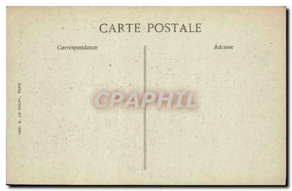 Paris — Der Pont de la Concorde und das Chamber of Deputies — IMP. R. LE DELEY, PARIS - Rückseite
