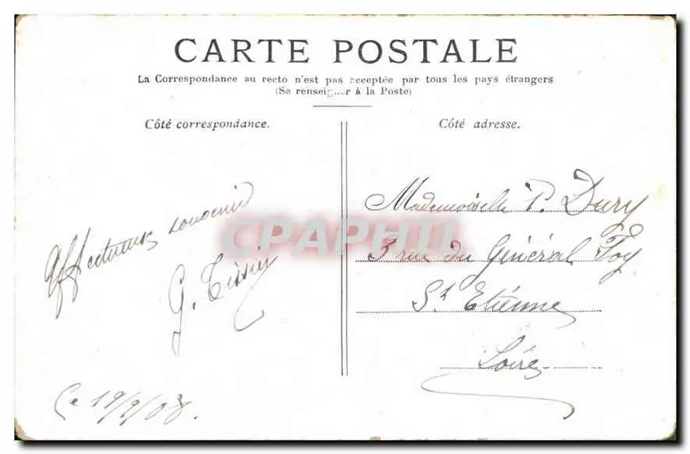 Paris — Catedral de Notre-Dame — Editor não identificado, número de série não visível - Verso