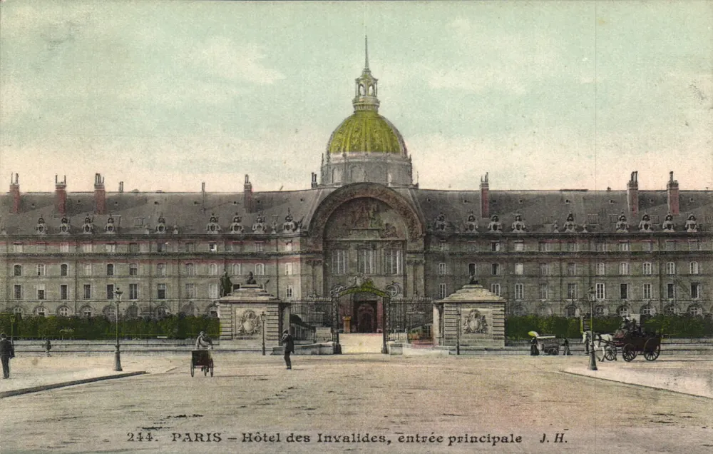 PARIS – Hôtel des Invalides, entrée principale — J.H. — n° 244 - Recto