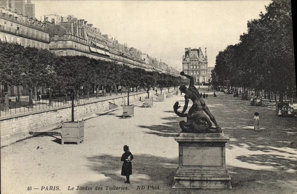 O Jardim das Tuileries — Paris — ND Fot. - Frente