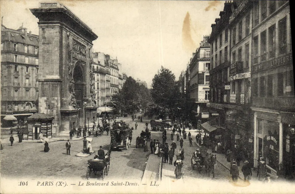 Paris (Xe) — O Boulevard Saint-Denis — LL. - Frente