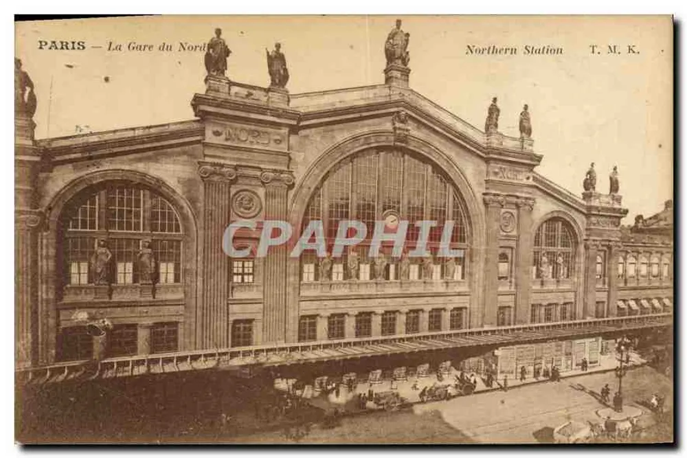 Paris — A Estação da Norte — T. M. K. - Frente