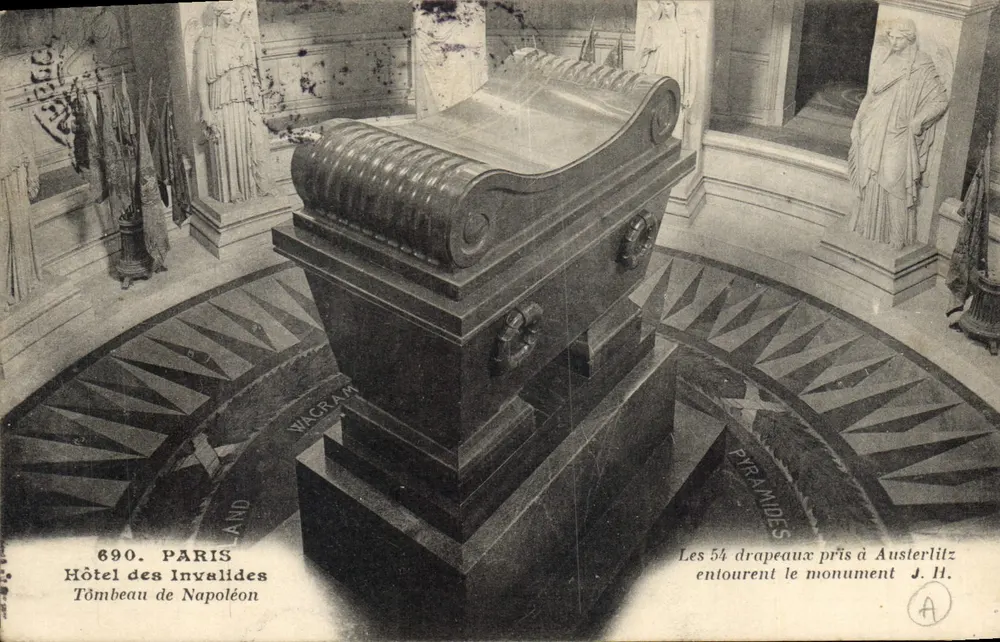 Hôtel des Invalides — Tombeau de Napoléon — éditeur J. H. n° 690 - Recto