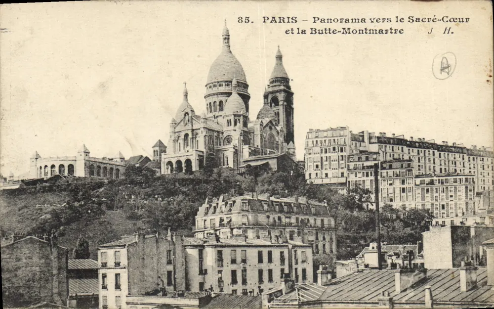 Paris – Panorama zum Sacré-Cœur und zur Butte-Montmartre — J.H. n°85 - Vorderseite