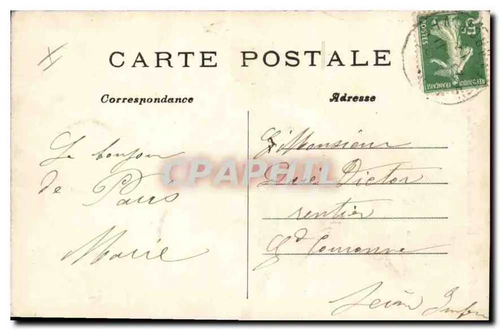 Paris — La Colonne de Juillet — Place de la Bastille — C. M. — n°45 - Rückseite