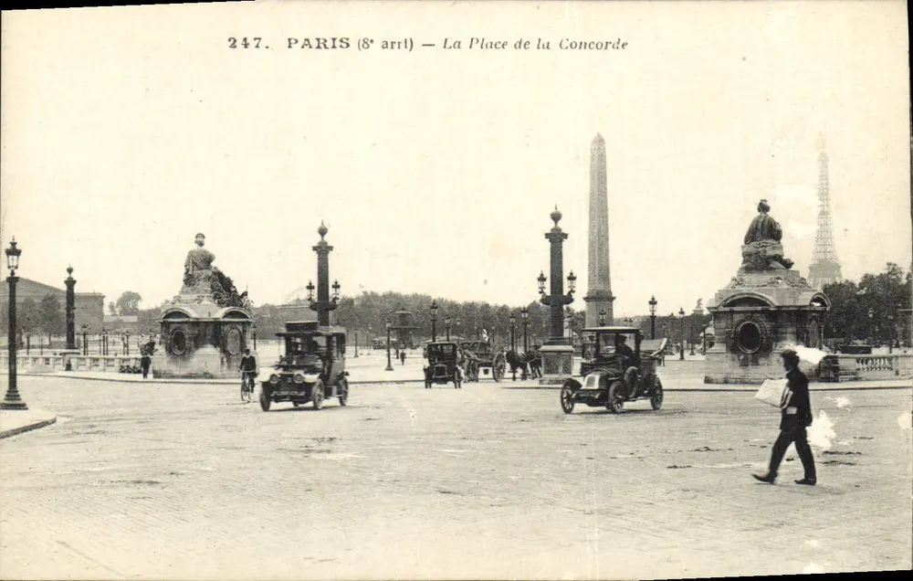 Paris (8e arrt) — A Place de la Concorde — editor desconhecido, n° 247 - Frente