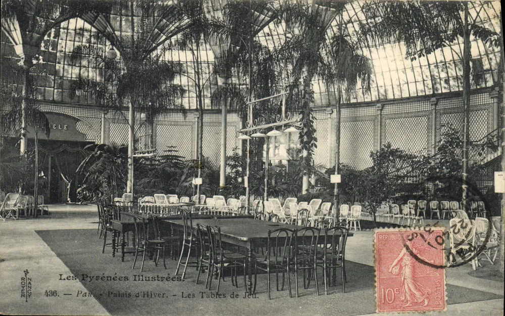 Les Pyrénées Illustrées — Paris — Palais d'Hiver — Les Tables de Jéu — n°436 - Recto