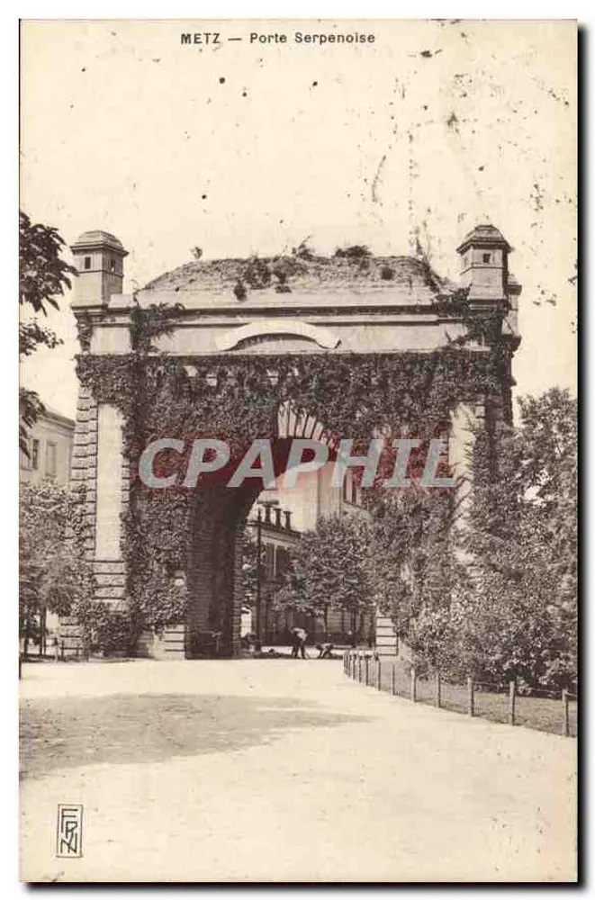 Metz — Porte Serpenoise — editor R. M. (nº 74) - Frente