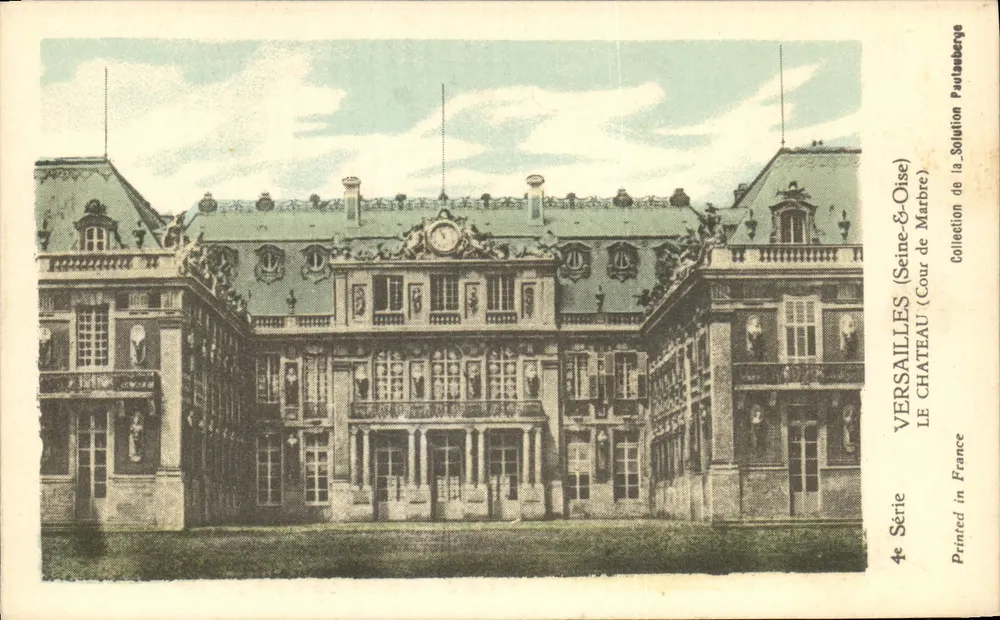 Versailles (Seine-&-Oise) — O Castelo Cour de Marbre — Paulsberge - Frente