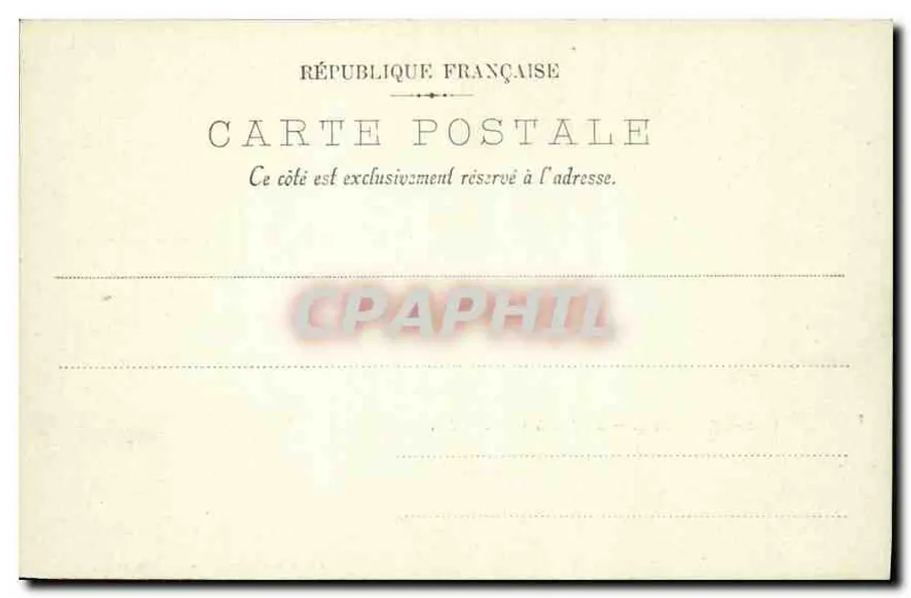 Castelo de Chantilly — A Fachada Oeste — Veuve Robineau, Lib.-Édit. Chantilly - Verso