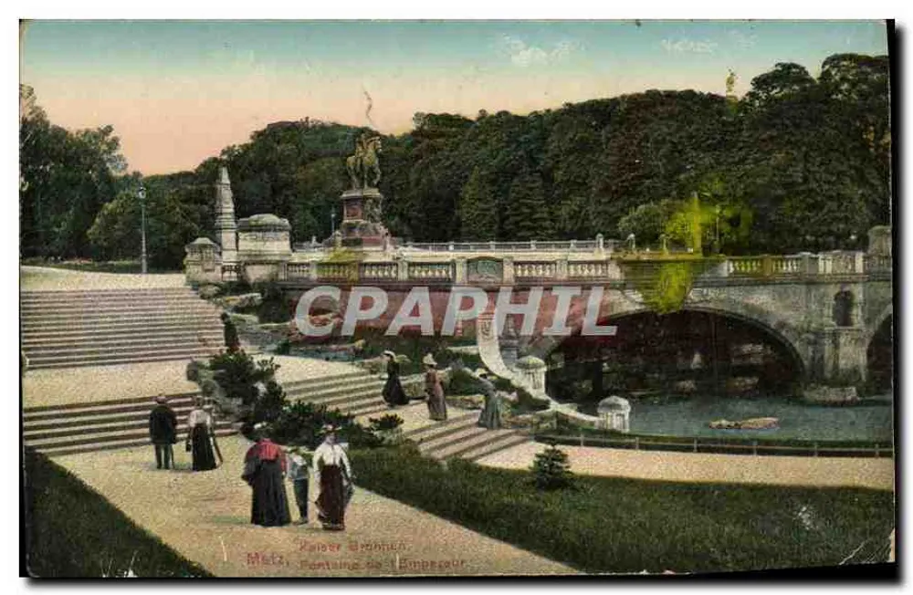 Melz, Fonte do Imperador — editor Gerhard Sülzle & Cie, Frankfort a.M. - Frente