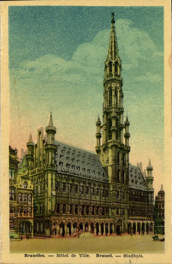 Bruxelas — Hotel de Ville — Stadhuis - Frente