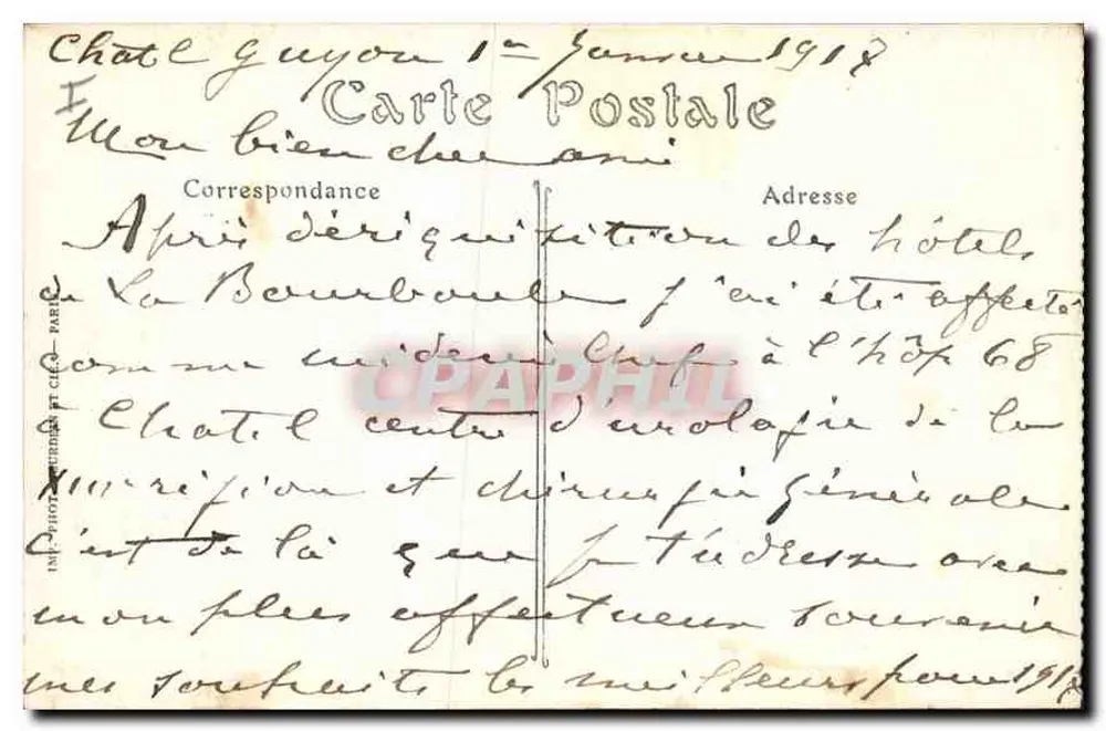 Châtel-Guyon — O Calvário — ND. Fot. - Verso