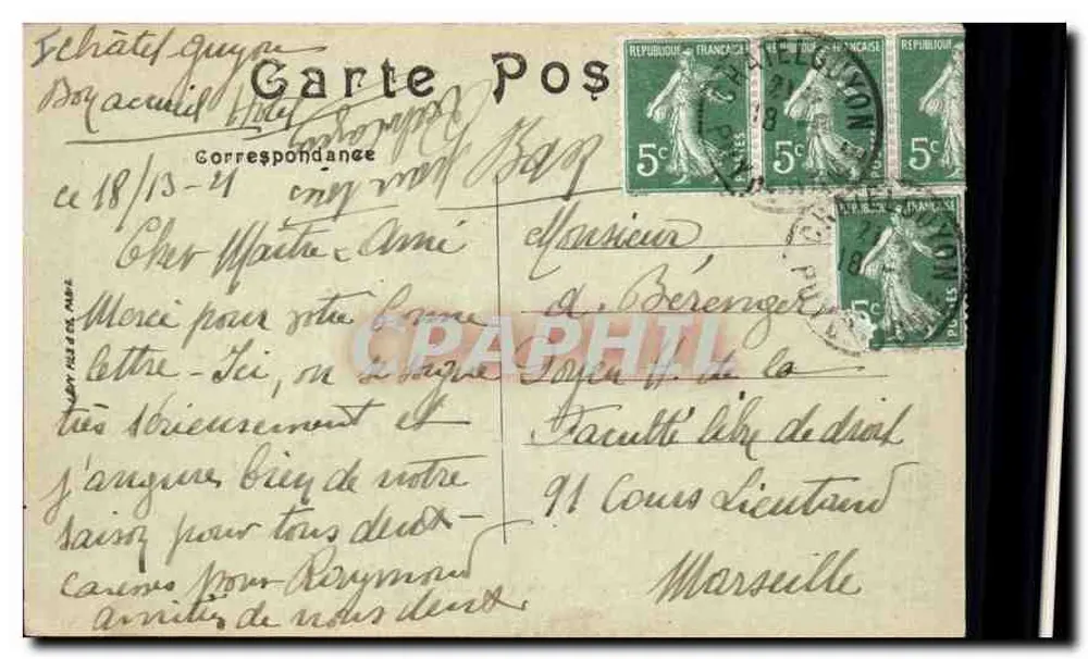 Châtel-Guyon — Het Hotel Barthélemy en het Palace-Hôtel — Selecta, n° 35 - Achterkant