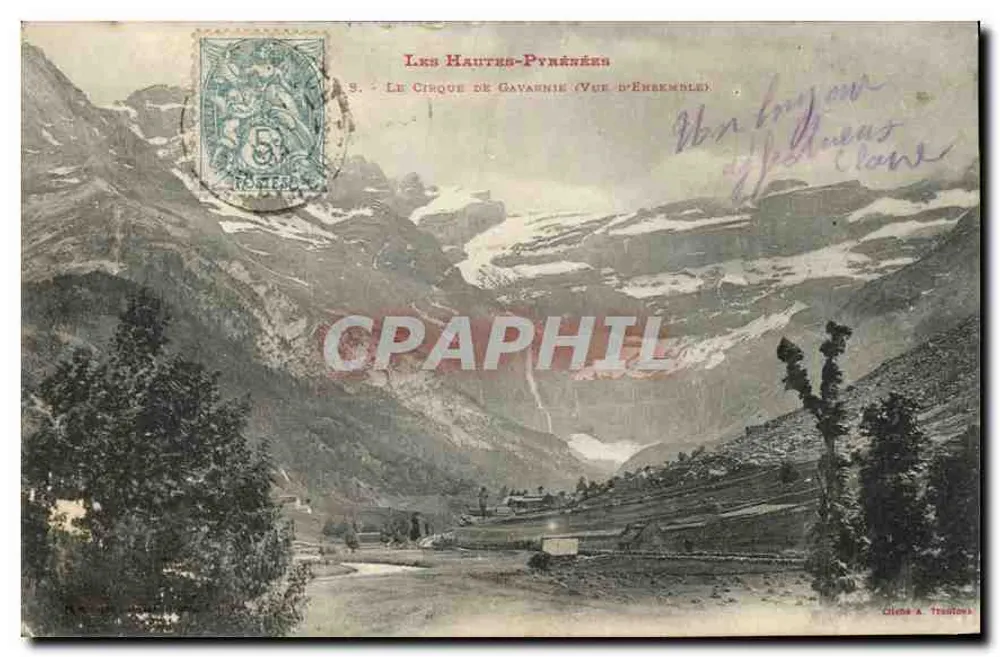 Les Hautes-Pyrénées — Der Cirque de Gavarnie (Gesamtansicht) — Cilens A. Trousset - Vorderseite