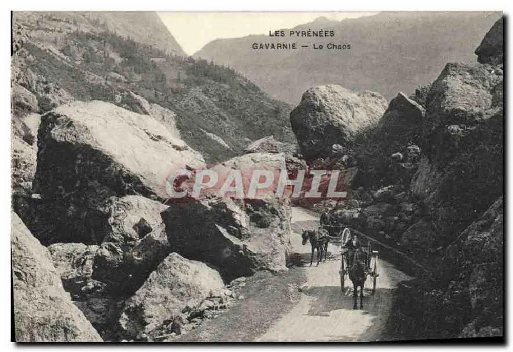 Los Pirineos — Gavarnie — El Caos — Editor no visible - Anverso
