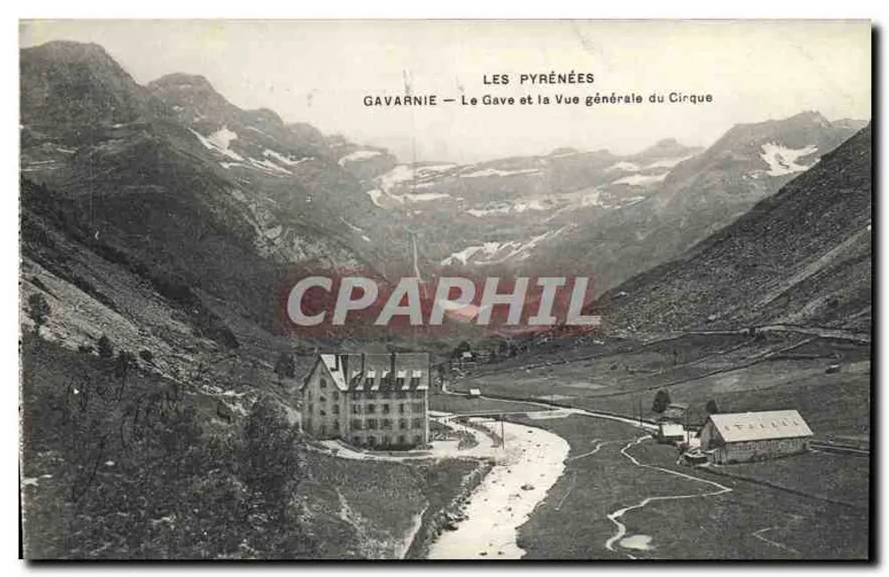 Gavarnie — Der Gave und allgemeiner Blick auf den Cirque — Die Pyrenäen - Vorderseite