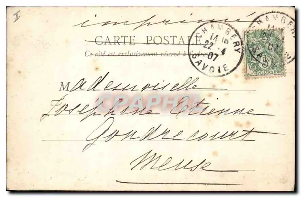 Cirque de Gavarnie — vista panorâmica com chalé — B.J.C. Paris n°4818 - Verso