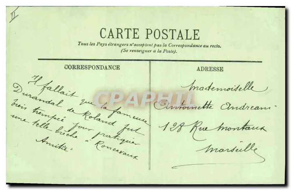 Gavarnie — A Brecha de Rolland (2804 metros) — LL. - Verso