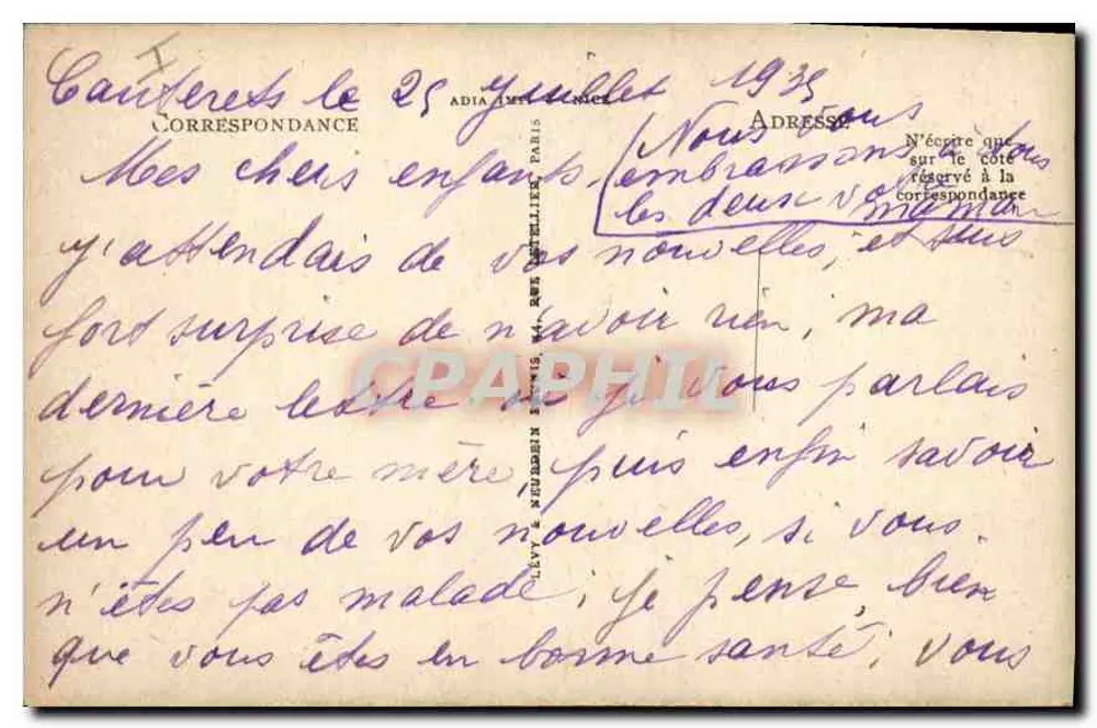 Gavarnie — Retorno do Circo — LL — Ellen - Verso