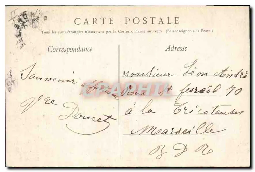 Gavarnie — Vue générale — Édition F. V. n°81 - Verso