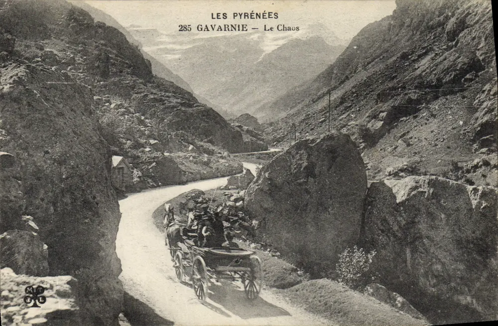 Os Pirineus — Gavarnie — O Caos — 285 — Editor M.P. E.L.E. - Frente