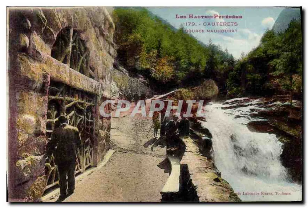 As Altas-Pirineus - Cauterets - Fonte Mauhourat — Editor: Labouche Frères, Toulouse - Frente