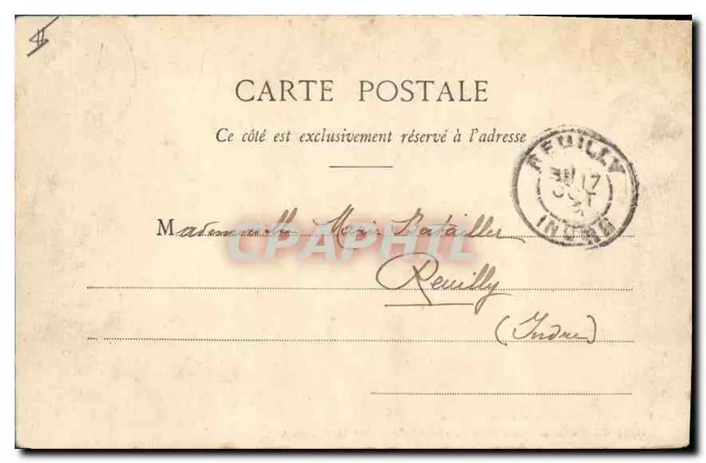 Cauterets — Ein Teil des Sees Gaube und Hotel am See — Henry Guillier, 34, 42 bis und 44, rue Fonneuve, Libourne (1742) - Rückseite