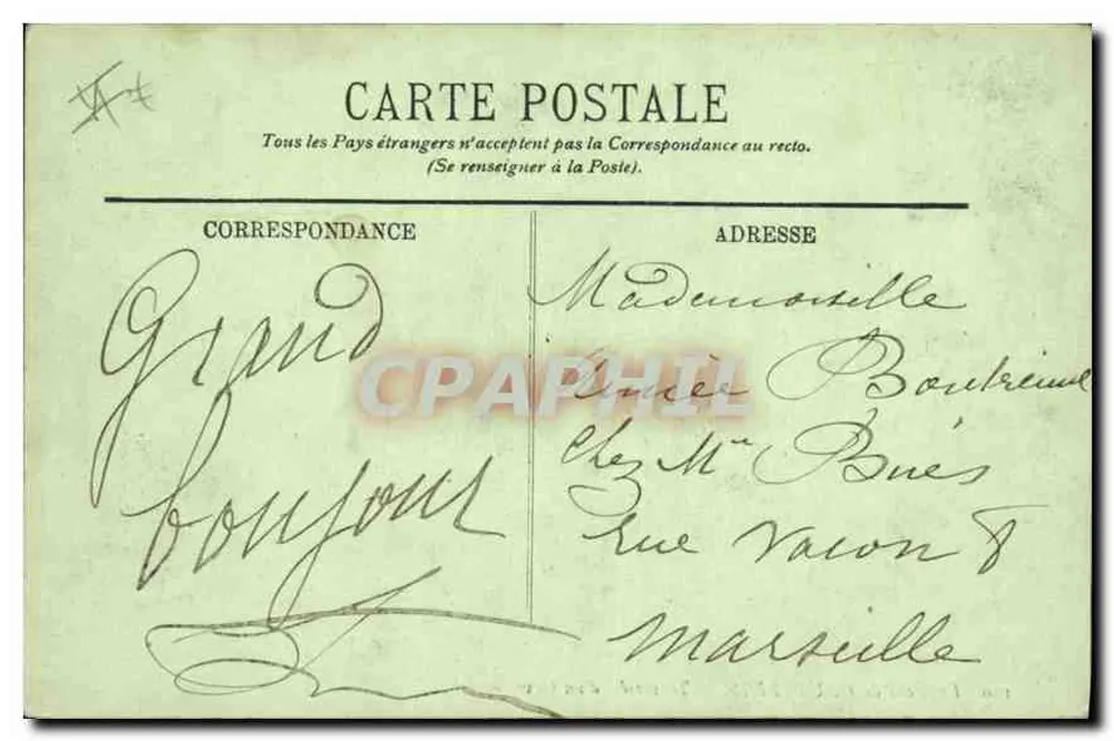 Arredores de CAUTERETS — Travessia de um Gave — LL. — N° 120 - Verso